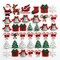 Christmas Buttons for Crafts – 33 Piece Holiday Assortment (6 Pack Set), 3D Novelty Buttons for Sewing, Scrapbooking, Card Making & DIY Christmas Decor, Trees Bells Candy Cane Santa Mix